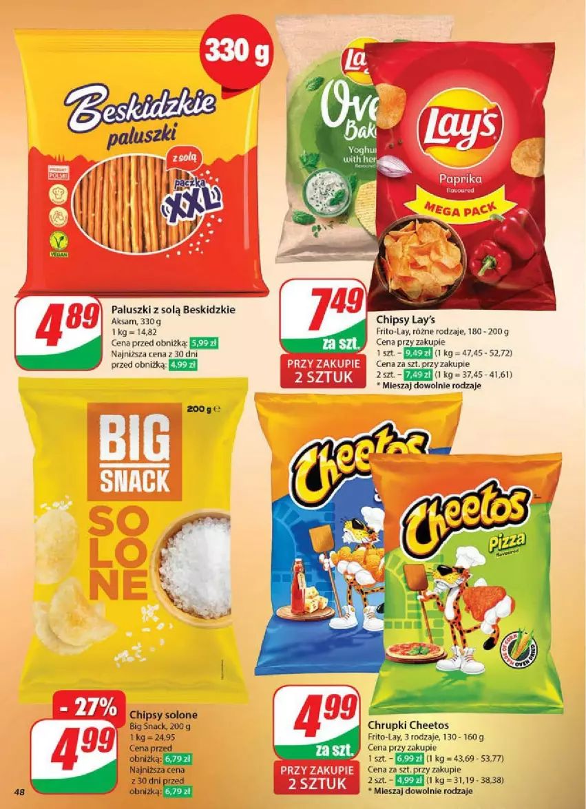 Gazetka promocyjna Dino - ważna 14.05 do 20.05.2025 - strona 43 - produkty: Aksam, Beskidzki, Cheetos, Chipsy, Chrupki