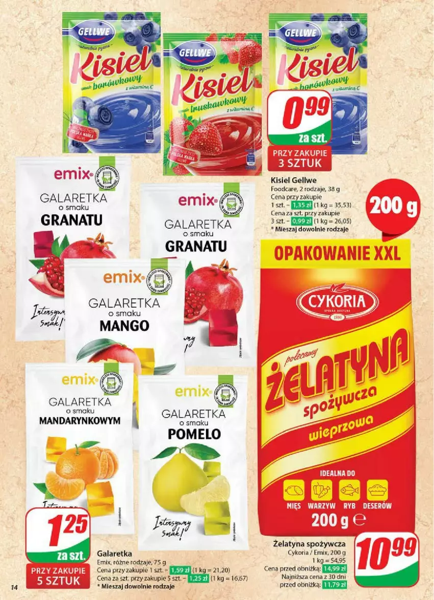Gazetka promocyjna Dino - ważna 14.05 do 20.05.2025 - strona 6 - produkty: Gala, Galaretka, Gra, Granat, Kisiel, Mango, Pomelo