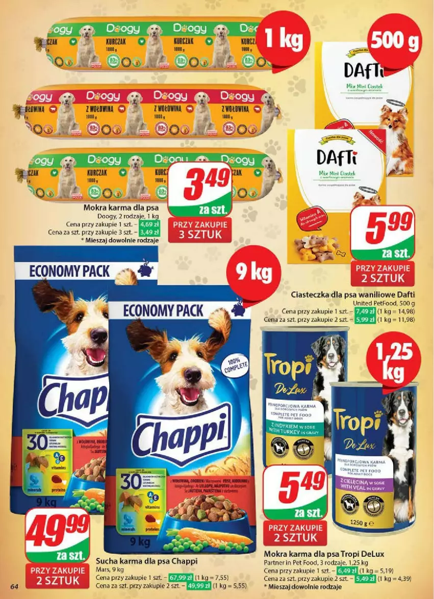 Gazetka promocyjna Dino - ważna 14.05 do 20.05.2025 - strona 61 - produkty: Chappi, Fa, Mars, Mokra karma, Por, Rosie, Sucha karma