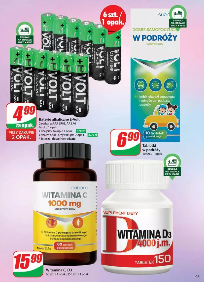 Gazetka promocyjna Dino - ważna 14.05 do 20.05.2025 - strona 62 - produkty: Baterie alkaliczne, Por, Suplement diety, Tablet