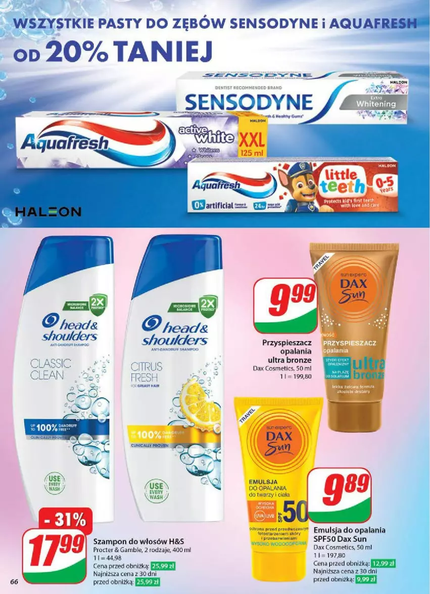 Gazetka promocyjna Dino - ważna 14.05 do 20.05.2025 - strona 63 - produkty: DAX, Emulsja, Sensodyne, Szampon