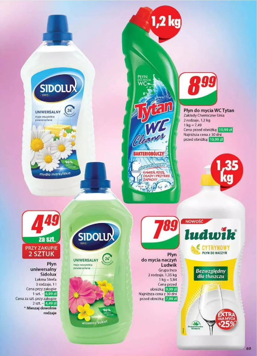 Gazetka promocyjna Dino - ważna 14.05 do 20.05.2025 - strona 66 - produkty: Do mycia naczyń, Fa, Ludwik, Mars, Mydło, Płyn do mycia, Płyn do mycia naczyń, Sidolux, Tytan