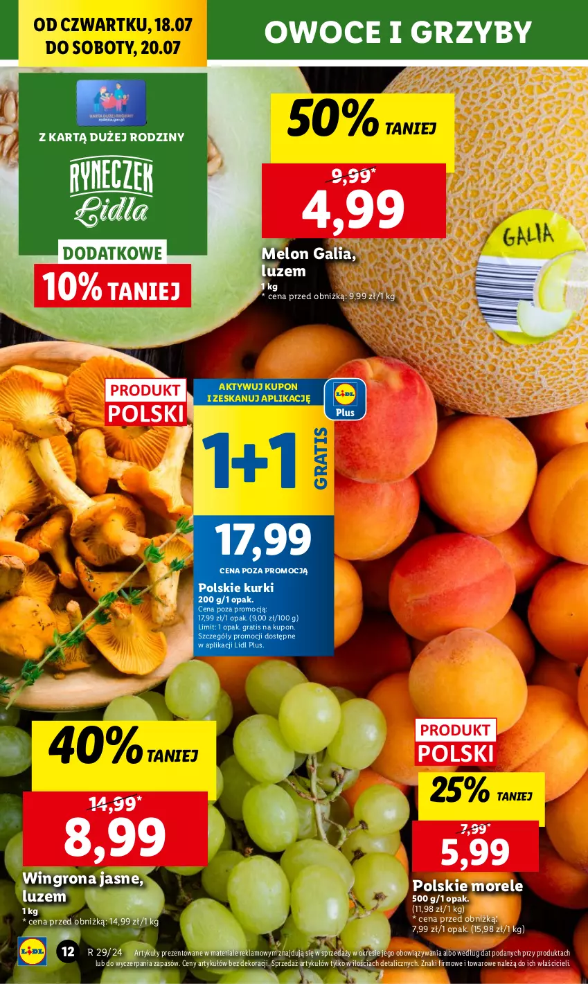 Gazetka promocyjna Lidl - GAZETKA - ważna 18.07 do 20.07.2024 - strona 16 - produkty: Chleb, Gra, Grzyby, Melon, Owoce, Ser