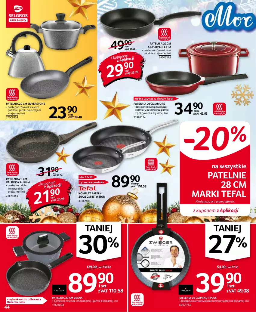 Gazetka promocyjna Selgros - Oferta przemysłowa - ważna 02.12 do 15.12.2021 - strona 44 - produkty: Czajnik, Fa, Patelnia, Piekarnik, Pokrywa, Rum, Sos, Tefal, Tytan