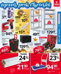 Gazetka promocyjna Selgros - Oferta przemysłowa - Gazetka - ważna od 15.12 do 15.12.2021 - strona 57 - produkty: Por, Skrzynka narzędziowa, Sejf, Organizer, Klej, Tran, Regał, Sport, Wózek, Taśma pakowa, Pistolet, Waga, Regał metalowy