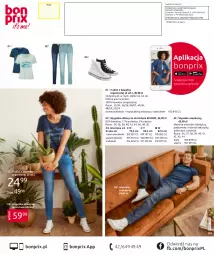 Gazetka promocyjna Bonprix - MODA DŻINSOWA, KTÓRĄ POKOCHASZ! - Gazetka - ważna od 08.08 do 08.08.2021 - strona 100 - produkty: Sok, Sneakersy, T-shirt, Dżinsy, Wełna