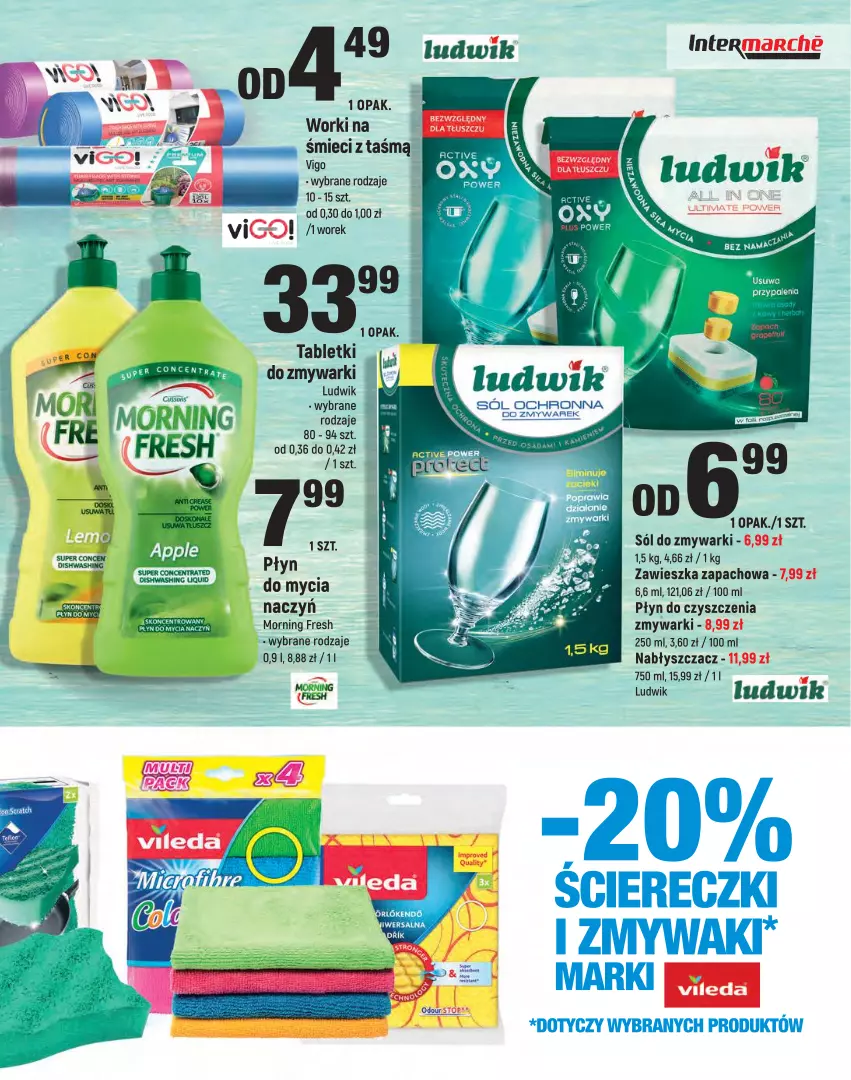 Gazetka promocyjna Intermarche - Dom - ważna 01.02 do 14.02.2022 - strona 13 - produkty: Fa, Ludwik, Mop, Sól, Tablet, Tabletki do zmywarki, Zmywarki