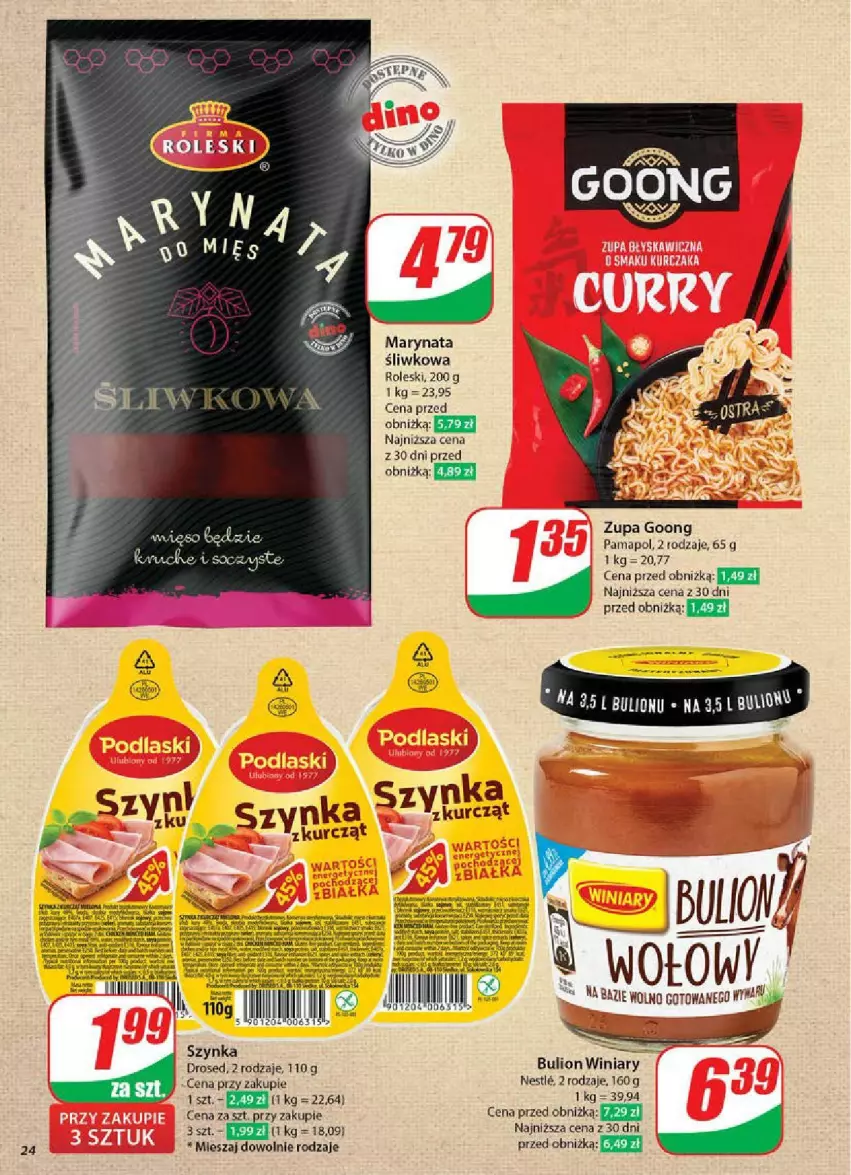 Gazetka promocyjna Dino - ważna 07.05 do 13.05.2025 - strona 17 - produkty: Bulion, Lion, Szynka, Winiary, Zupa