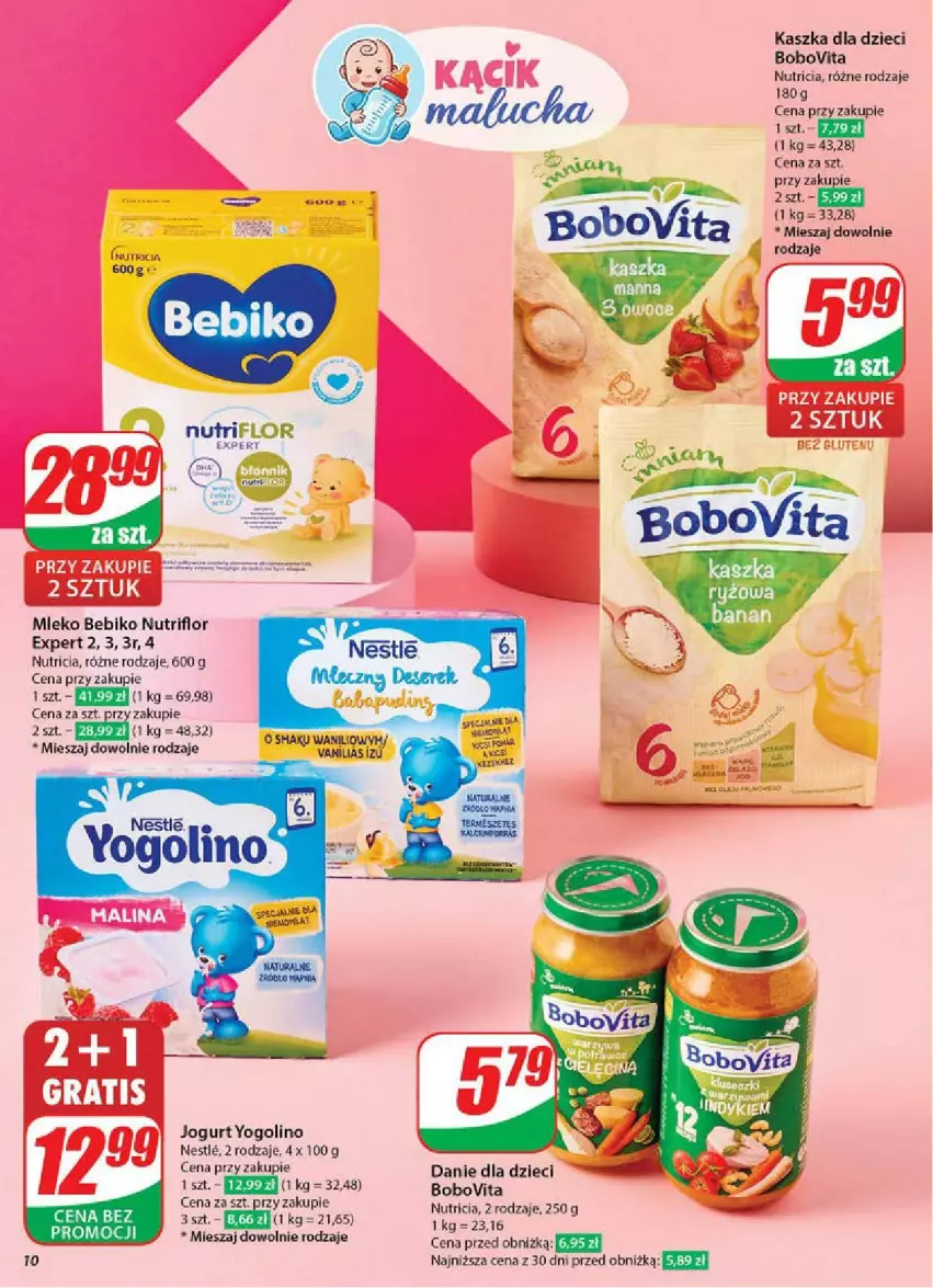 Gazetka promocyjna Dino - ważna 07.05 do 13.05.2025 - strona 2 - produkty: Bebiko, BoboVita, Danie dla dzieci, Dzieci, Gra, Jogurt, Mleko, Vita C