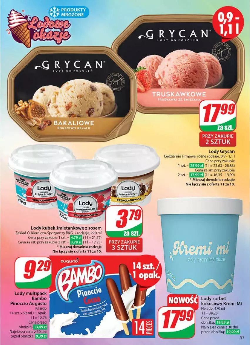 Gazetka promocyjna Dino - ważna 07.05 do 13.05.2025 - strona 25 - produkty: Cukier, Gry, Kokos, Kubek, Lody, Produkty mrożone, Sos