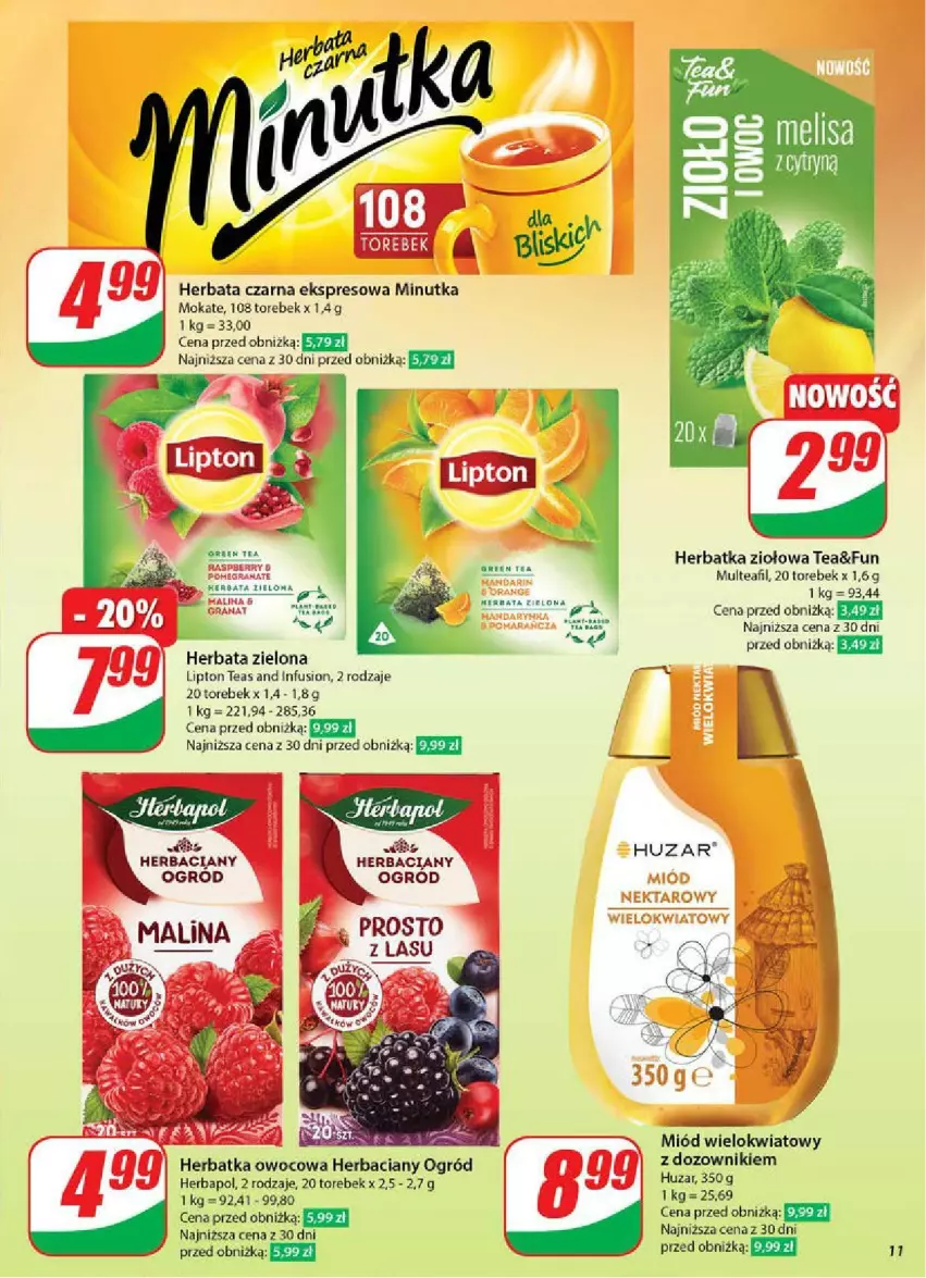 Gazetka promocyjna Dino - ważna 07.05 do 13.05.2025 - strona 3 - produkty: Dozownik, Fusion, Gra, Granat, Herbapol, Herbata, Herbata czarna, Lipton, Miód, Nektar, Ogród