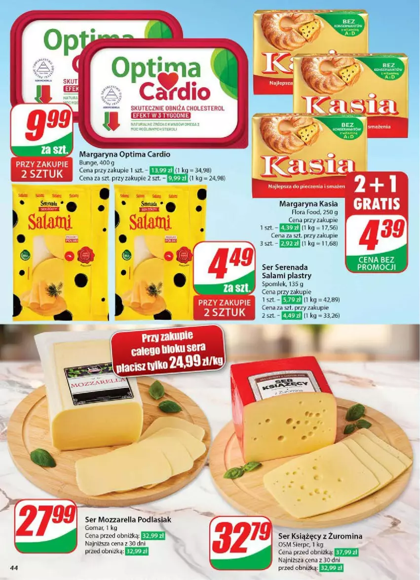 Gazetka promocyjna Dino - ważna 07.05 do 13.05.2025 - strona 39 - produkty: Margaryna, Mozzarella, Optima, Optima Cardio, Piec, Salami, Ser