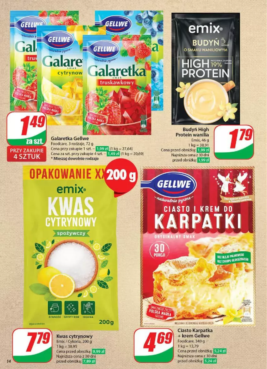 Gazetka promocyjna Dino - ważna 07.05 do 13.05.2025 - strona 6 - produkty: Budyń, Gala, Galaretka, Karp, Krem do karpatki, Kwas cytrynowy