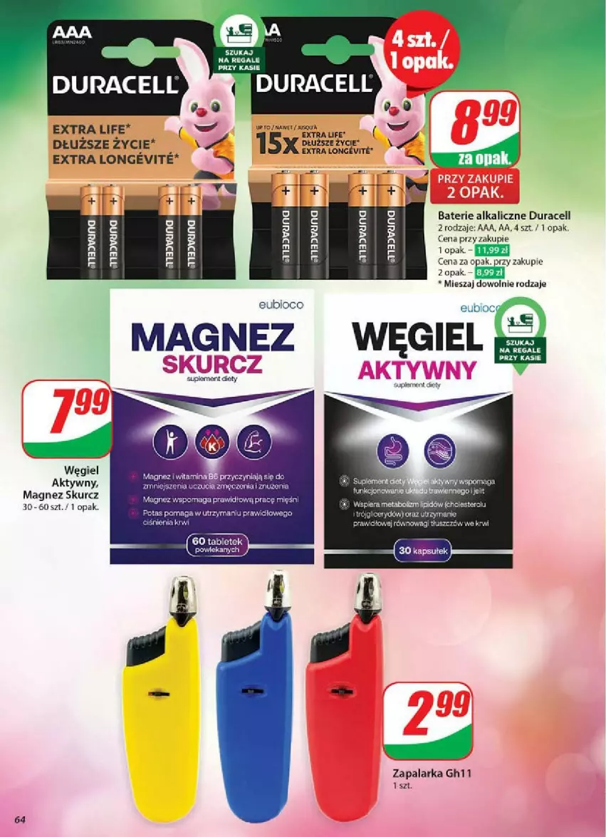 Gazetka promocyjna Dino - ważna 07.05 do 13.05.2025 - strona 61 - produkty: Baterie alkaliczne, Duracell, Magnez, Rum, Zapalarka