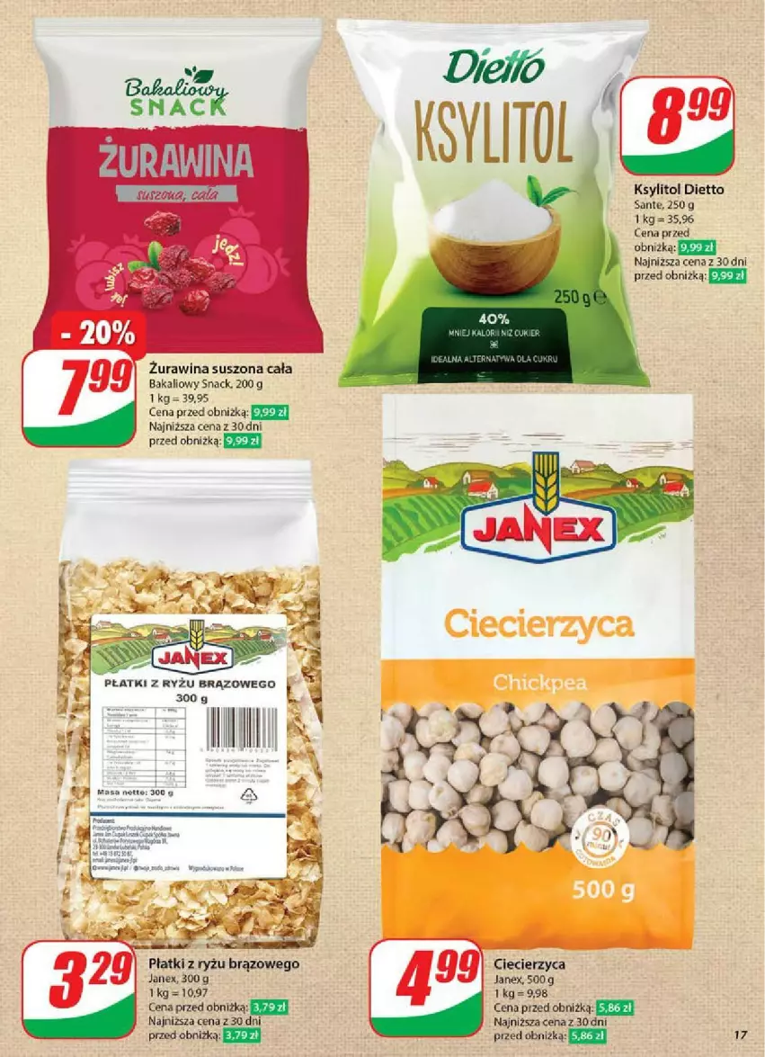 Gazetka promocyjna Dino - ważna 07.05 do 13.05.2025 - strona 9 - produkty: Ksylitol, Ryż, Sante
