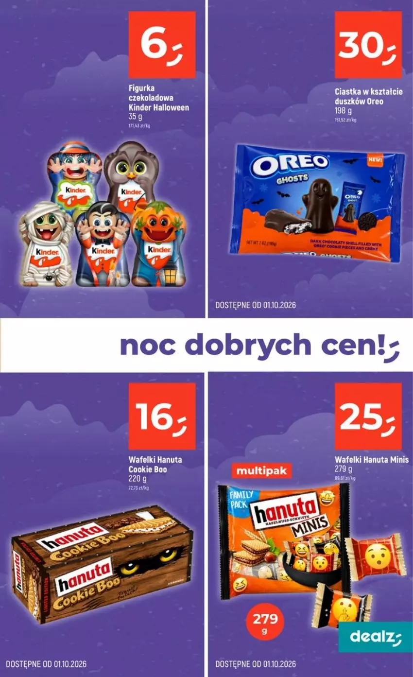 Gazetka promocyjna Dealz - HALLOWEEN - ważna 10.09 do 31.10.2026 - strona 15 - produkty: Ciastka, Kinder, Oreo