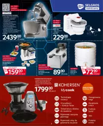 Gazetka promocyjna Selgros - Katalog Elektro - Gazetka - ważna od 31.05 do 31.05.2021 - strona 7 - produkty: Piec, Sos, Ser, Noż, Blender, Maszynka do mielenia, Kosz, Trzepaczka, Napoje, Sałat, Mieszadło, Szynka, Robot, Pieczywo, Maszynka, Suszarka, Danio