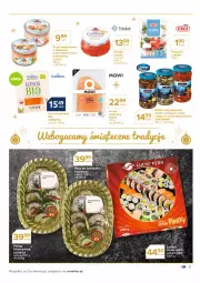 Gazetka promocyjna Carrefour - Gazetka Wszystko by spełniły się życzenia - Gazetka - ważna od 24.12 do 24.12.2021 - strona 3 - produkty: Sos, Suempol, Karp, Tera, Sushi, Pstrąg, Kawior, Małże, Surimi, Fa