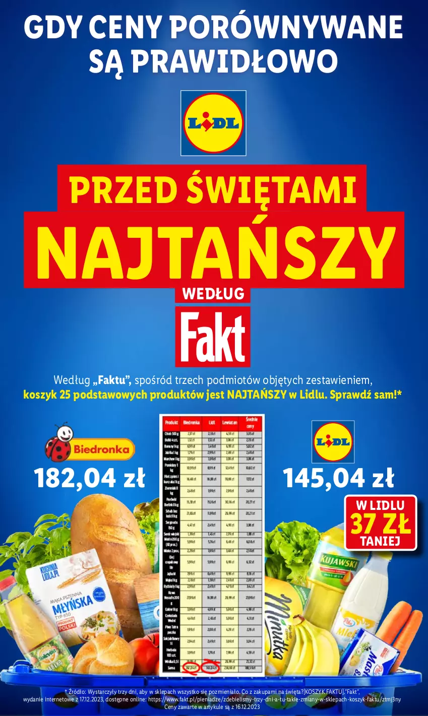 Gazetka promocyjna Lidl - GAZETKA - ważna 18.12 do 20.12.2023 - strona 3 - produkty: Fa, Kosz, Por