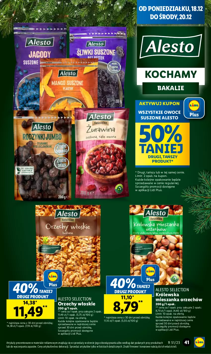 Gazetka promocyjna Lidl - GAZETKA - ważna 18.12 do 20.12.2023 - strona 47 - produkty: Koc, Olej, Orzechy włoskie, Owoce, Owoce suszone