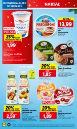 Gazetka promocyjna Lidl - GAZETKA - Gazetka - ważna od 20.12 do 20.12.2023 - strona 40 - produkty: Ser, Gra, Piątnica, Jogurt, Mascarpone, Serek, Pilos, Smoothie, Deser, Olej