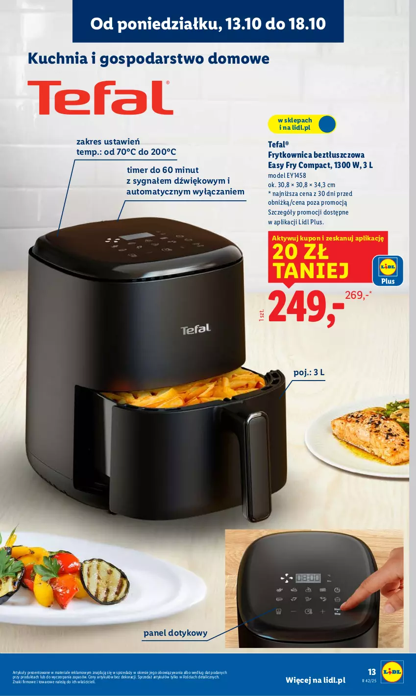 Gazetka promocyjna Lidl - GAZETKA - ważna 06.10 do 19.10.2025 - strona 13 - produkty: Fa, Kuchnia, Tefal