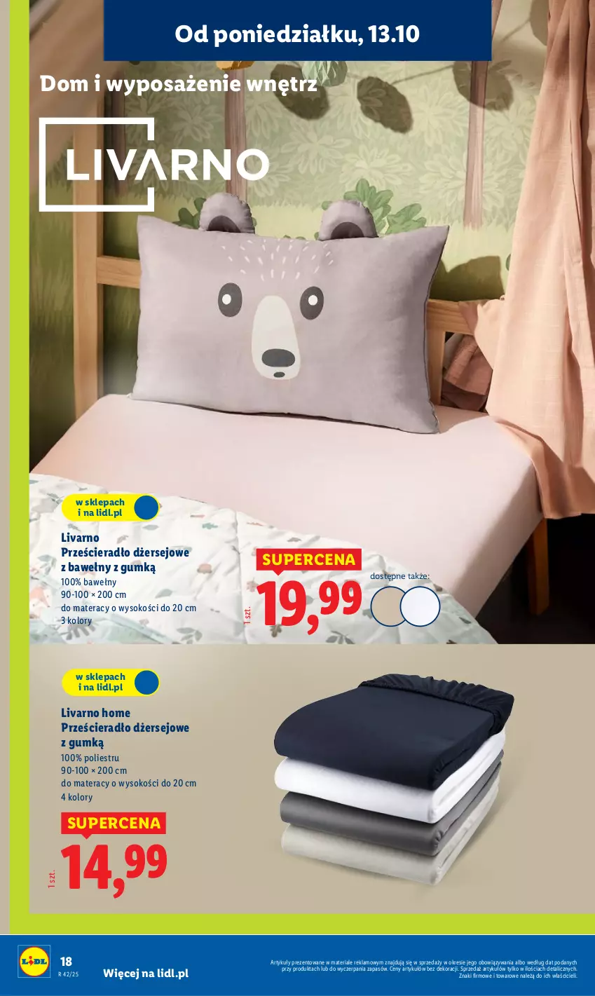 Gazetka promocyjna Lidl - GAZETKA - ważna 06.10 do 19.10.2025 - strona 18 - produkty: Ivar, Materac, Prześcieradło, Sok, Tera