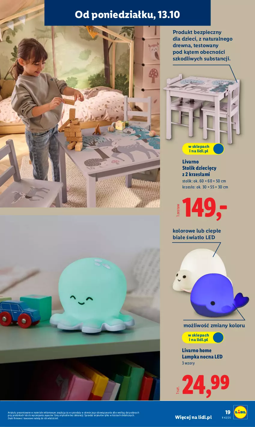 Gazetka promocyjna Lidl - GAZETKA - ważna 06.10 do 19.10.2025 - strona 19 - produkty: Dzieci, Ivar, Krzesło, Piec, Stolik