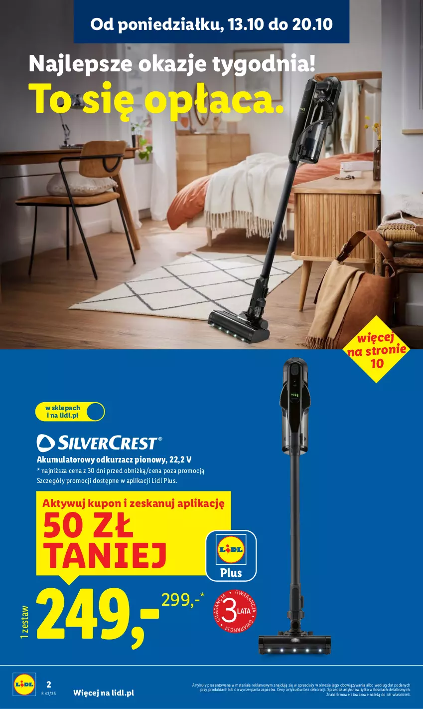 Gazetka promocyjna Lidl - GAZETKA - ważna 06.10 do 19.10.2025 - strona 2 - produkty: Akumulator, Odkurzacz