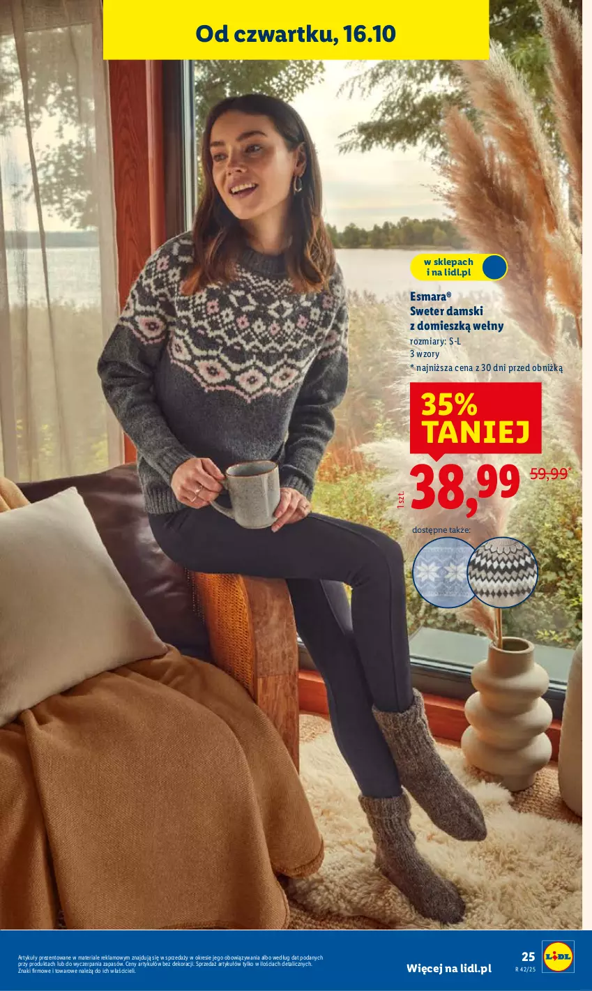 Gazetka promocyjna Lidl - GAZETKA - ważna 06.10 do 19.10.2025 - strona 29 - produkty: Sweter