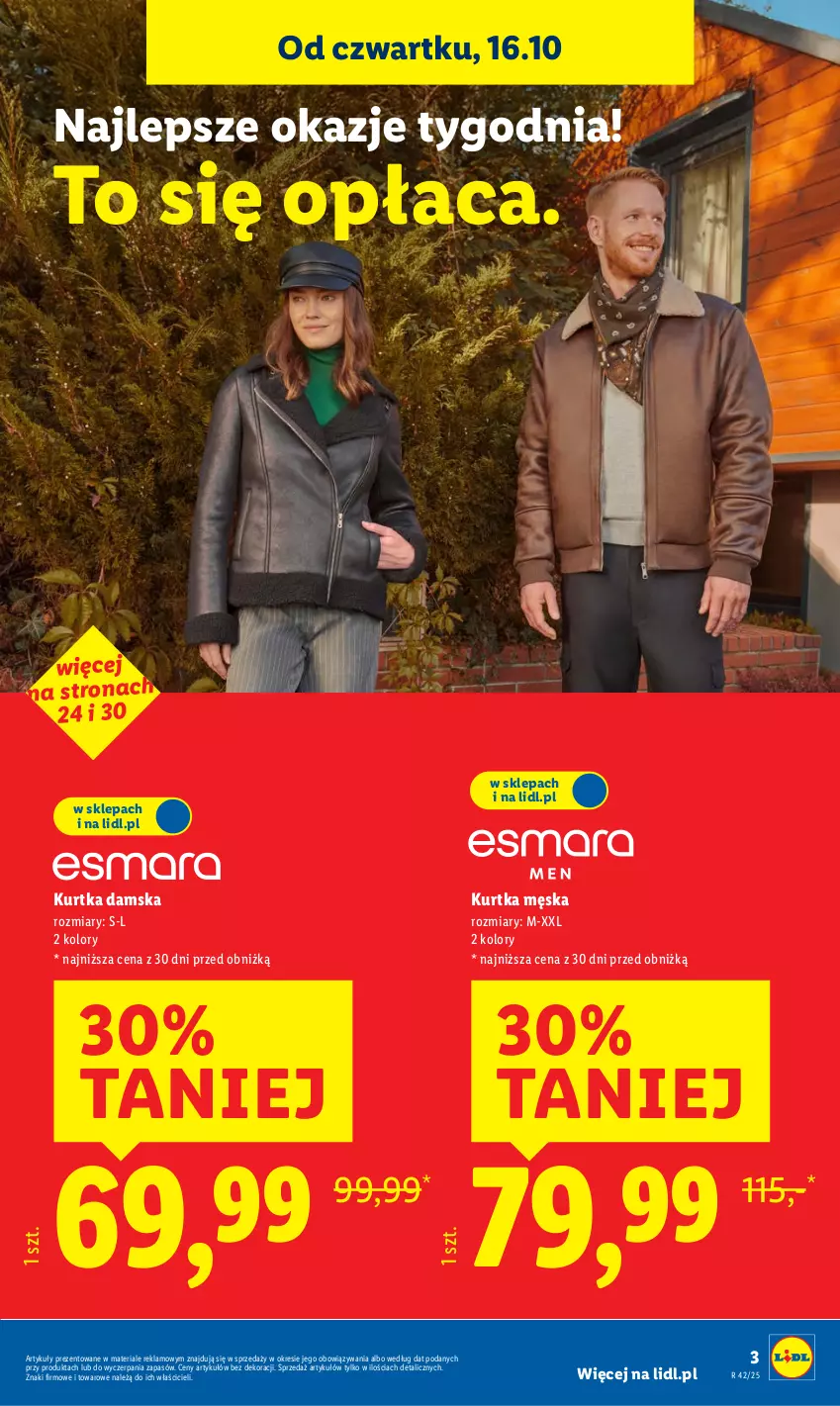 Gazetka promocyjna Lidl - GAZETKA - ważna 06.10 do 19.10.2025 - strona 3 - produkty: Kurtka
