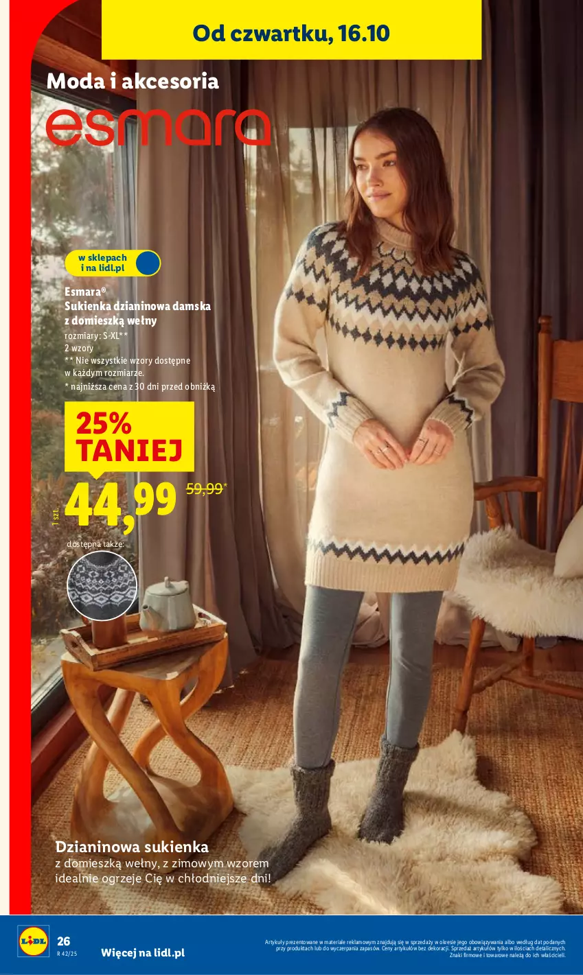 Gazetka promocyjna Lidl - GAZETKA - ważna 06.10 do 19.10.2025 - strona 30 - produkty: Moda, Sukienka
