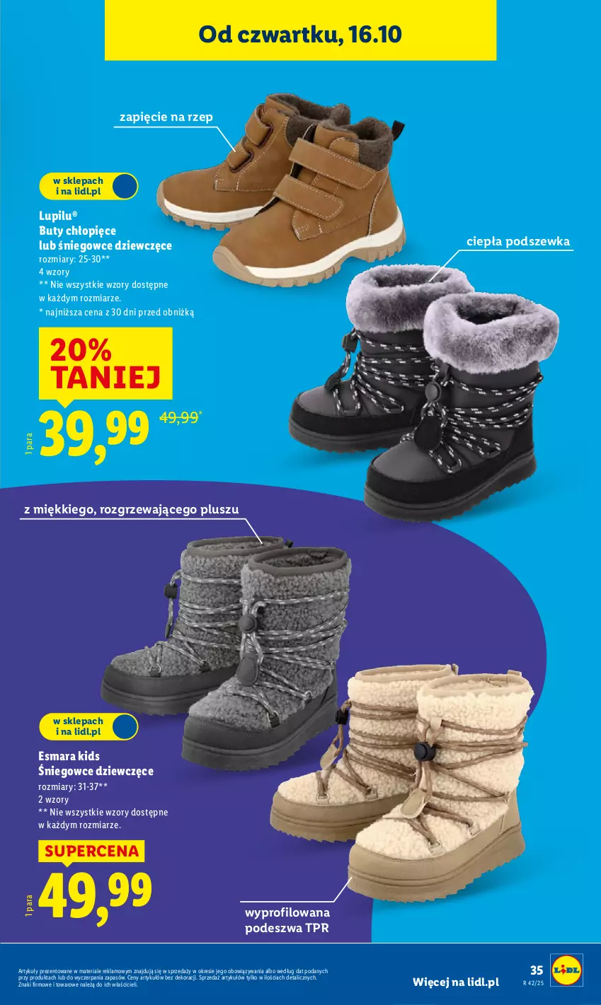 Gazetka promocyjna Lidl - GAZETKA - ważna 06.10 do 19.10.2025 - strona 39 - produkty: Buty