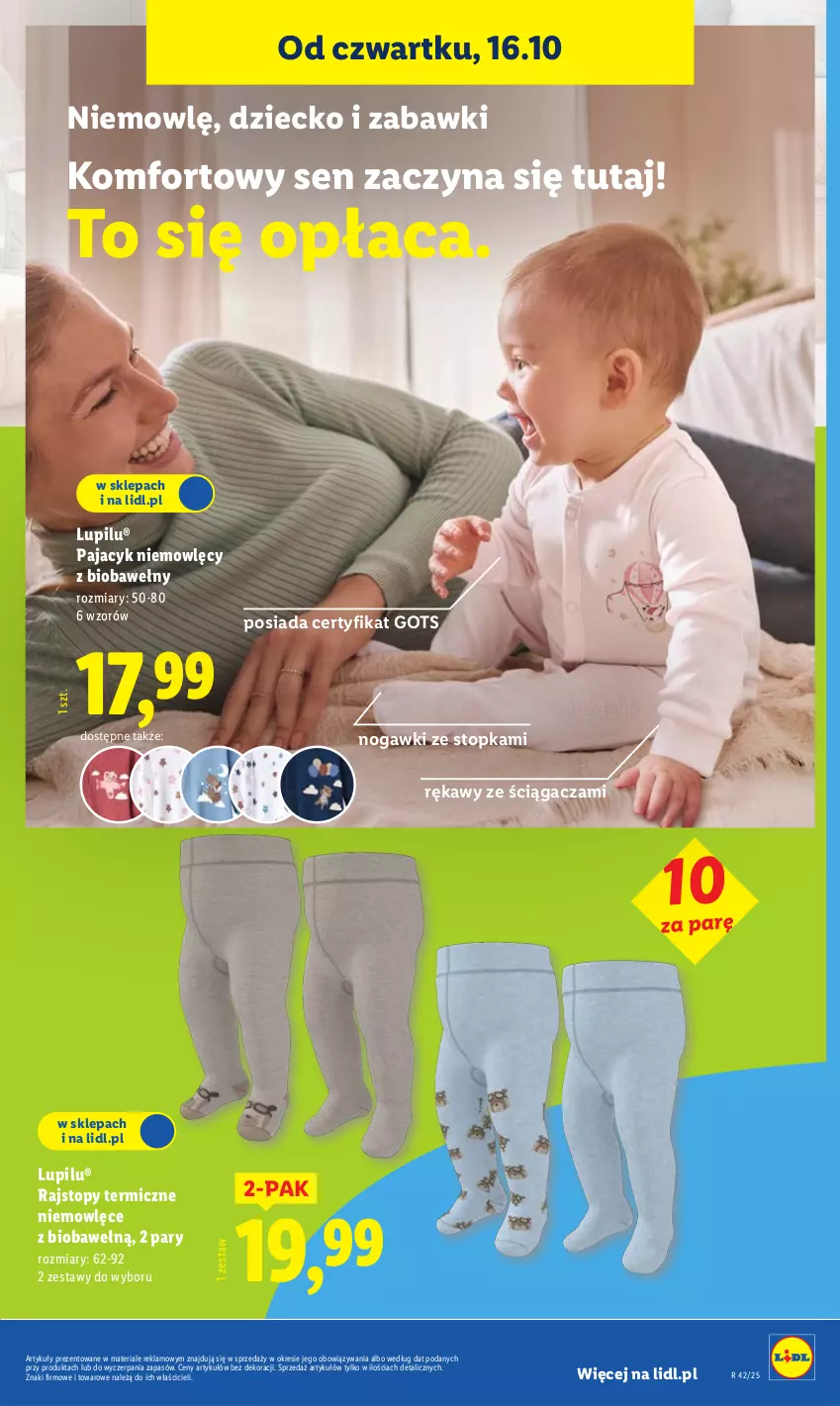 Gazetka promocyjna Lidl - GAZETKA - ważna 06.10 do 19.10.2025 - strona 41 - produkty: Pajac, Rajstopy, Top