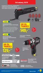Gazetka promocyjna Lidl - GAZETKA - Gazetka - ważna od 19.10 do 19.10.2025 - strona 51 - produkty: Parkside, Lampa robocza LED, Ser, Akumulatorowa wiertarkowkrętark, Walizka, Wiertarkowkrętarka, Tarka, Wkręt, Wkrętarka, Płyta, Lampa, Akumulator