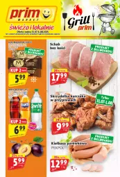 Gazetka promocyjna Prim Market - Gazetka - ważna od 06.08 do 06.08.2025 - strona 1 - produkty: Kurczak, Pekpol, Lody, Napój gazowany, Algida, Fanta, Sprite, Napój, Kiełbasa, Schab bez kości, LG, Fa