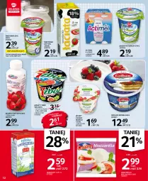 Gazetka promocyjna Selgros - Oferta spożywcza - Gazetka - ważna od 19.01 do 19.01.2022 - strona 12 - produkty: Mozzarella, Jogurt naturalny, Ser, Jogurt, Actimel, Mascarpone, Jogurt pitny, Mleko