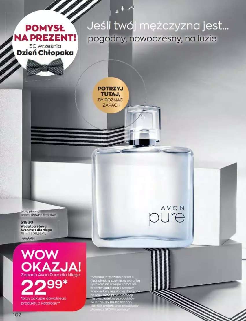 Gazetka promocyjna Avon - Katalog Avon 9/2022 kampania wrzesień - ważna 01.09 do 30.09.2022 - strona 102 - produkty: Pieprz, Pur, Woda