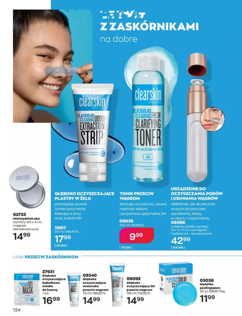 Gazetka promocyjna Avon - Katalog Avon 9/2022 kampania wrzesień - ważna 01.09 do 30.09.2022 - strona 134 - produkty: Maska, Mydelniczka, Peeling