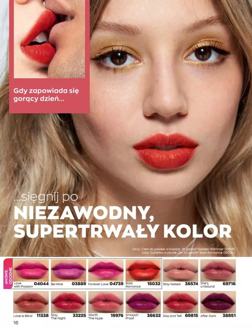 Gazetka promocyjna Avon - Katalog Avon 9/2022 kampania wrzesień - ważna 01.09 do 30.09.2022 - strona 16 - produkty: Cień, Inka, Szminka