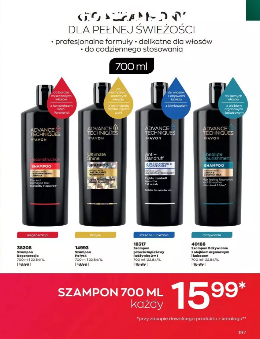 Gazetka promocyjna Avon - Katalog Avon 9/2022 kampania wrzesień - ważna 01.09 do 30.09.2022 - strona 197 - produkty: Fa, Kokos, LG, Olej, Rum, Szampon