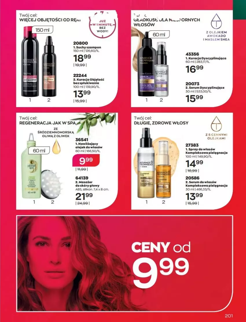 Gazetka promocyjna Avon - Katalog Avon 9/2022 kampania wrzesień - ważna 01.09 do 30.09.2022 - strona 201 - produkty: Masażer, Olej, Rum, Ser, Serum, Szampon