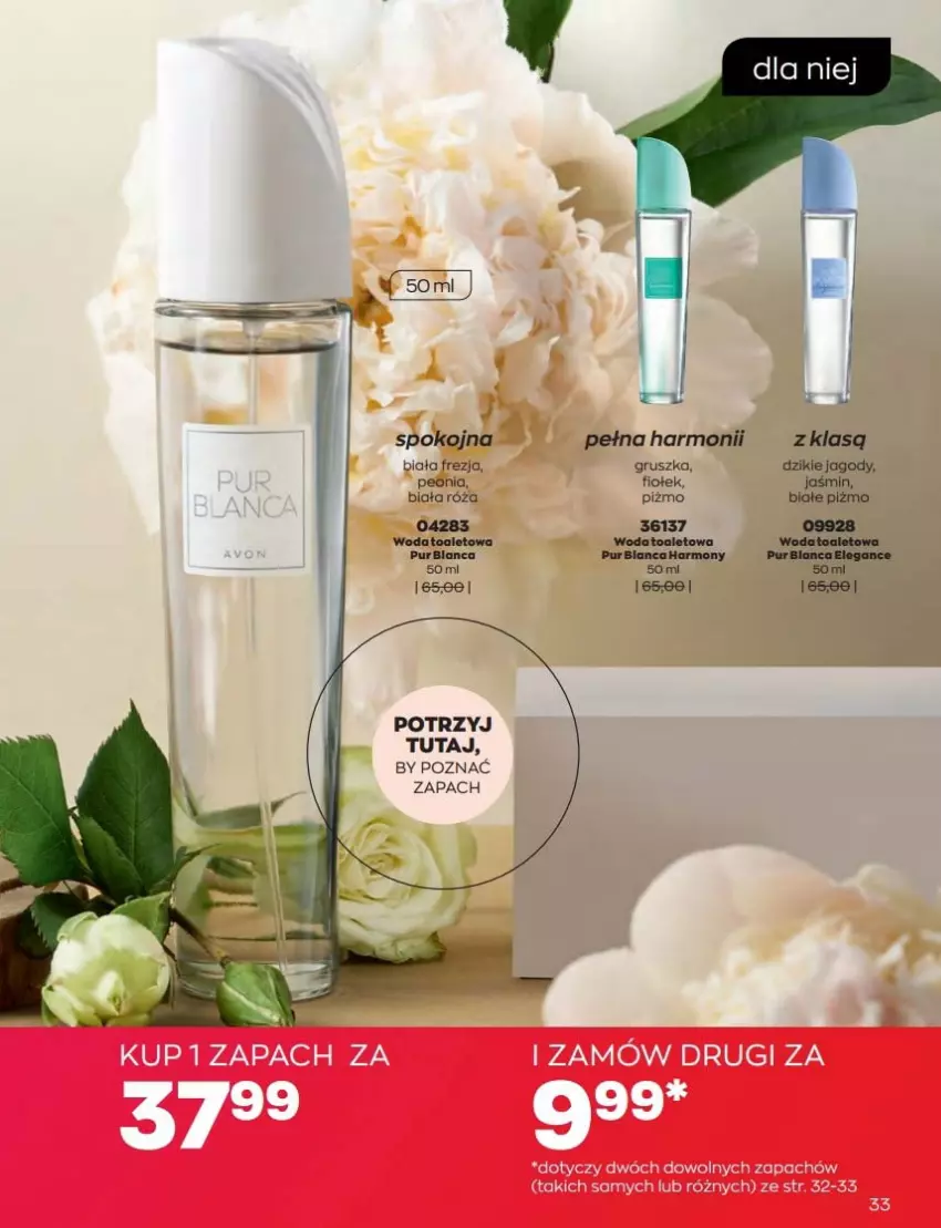 Gazetka promocyjna Avon - Katalog Avon 9/2022 kampania wrzesień - ważna 01.09 do 30.09.2022 - strona 33 - produkty: Pur, Róża, Woda, Woda toaletowa