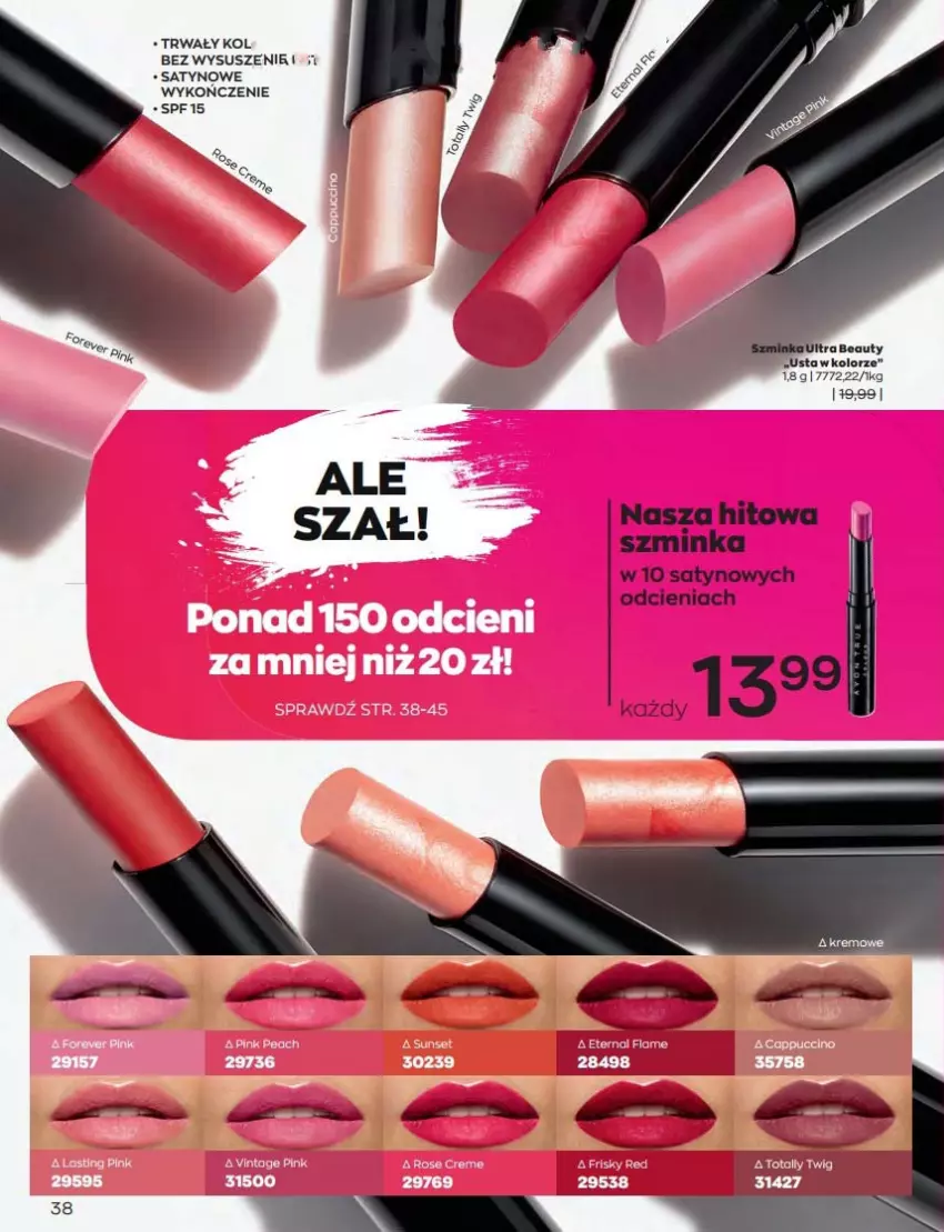 Gazetka promocyjna Avon - Katalog Avon 9/2022 kampania wrzesień - ważna 01.09 do 30.09.2022 - strona 38 - produkty: Cappuccino, Jaja, LG