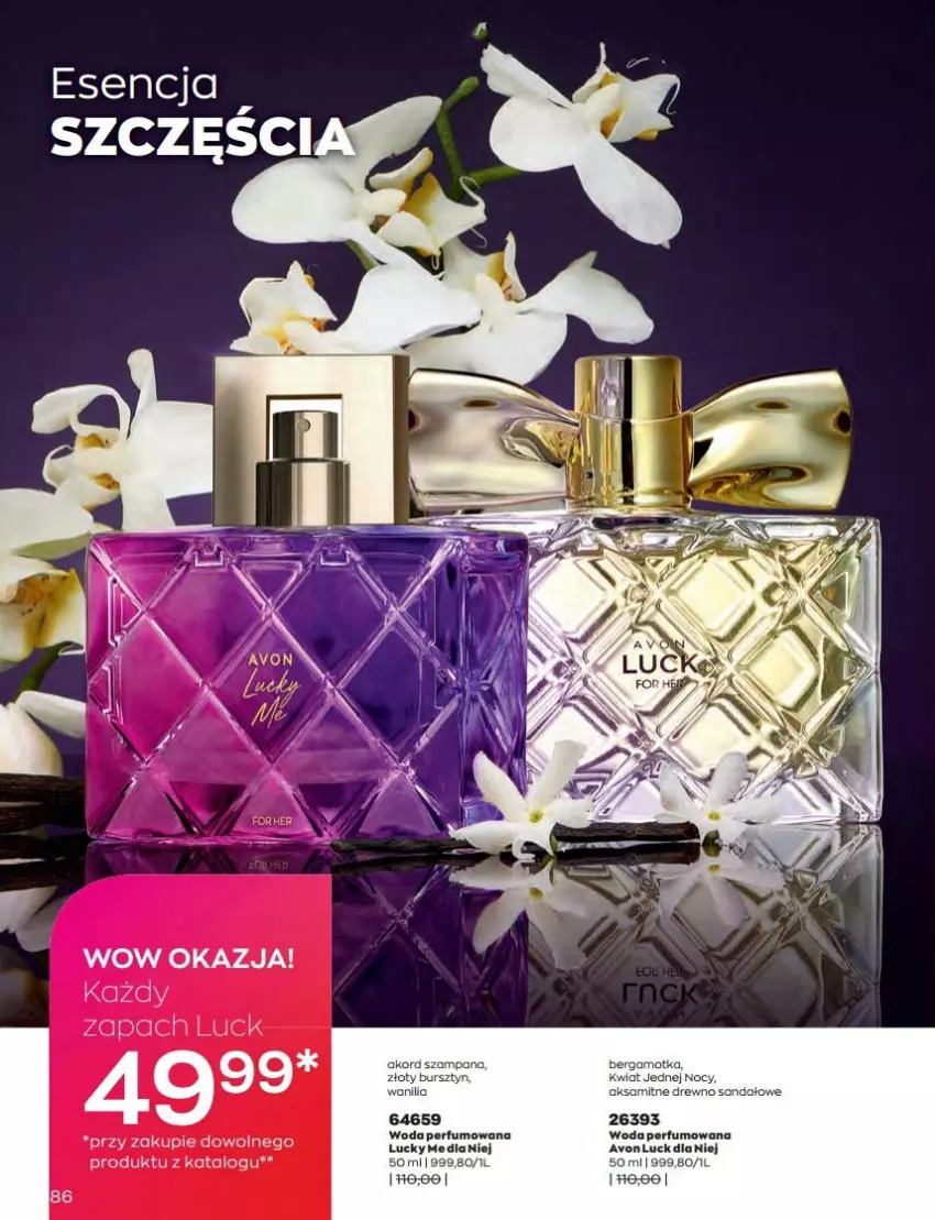 Gazetka promocyjna Avon - Katalog Avon 9/2022 kampania wrzesień - ważna 01.09 do 30.09.2022 - strona 86 - produkty: Bursztyn, Perfum, Woda, Woda perfumowana