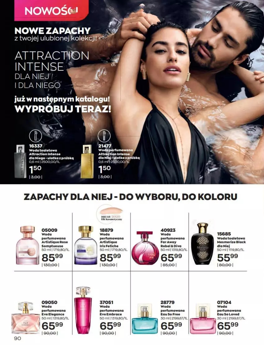 Gazetka promocyjna Avon - Katalog Avon 9/2022 kampania wrzesień - ważna 01.09 do 30.09.2022 - strona 90 - produkty: Fa, Lack, Perfum, Woda, Woda perfumowana