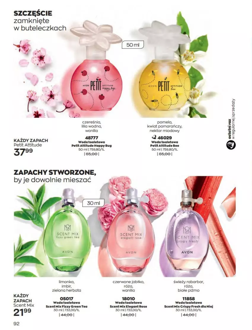 Gazetka promocyjna Avon - Katalog Avon 9/2022 kampania wrzesień - ważna 01.09 do 30.09.2022 - strona 92 - produkty: Herbata, Imbir, Limonka, Nektar, Pomelo, Róża, Woda, Woda toaletowa