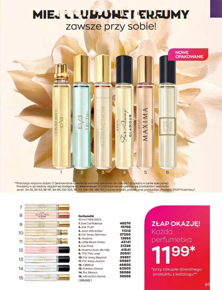 Gazetka promocyjna Avon - Katalog Avon 9/2022 kampania wrzesień - ważna 01.09 do 30.09.2022 - strona 95 - produkty: Dres, Fa, Lack, Perfum, Pur, Rum, Top