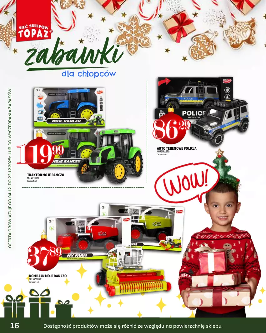 Gazetka promocyjna Topaz - Gazetka - ważna 04.12 do 31.12.2025 - strona 16 - produkty: Traktor