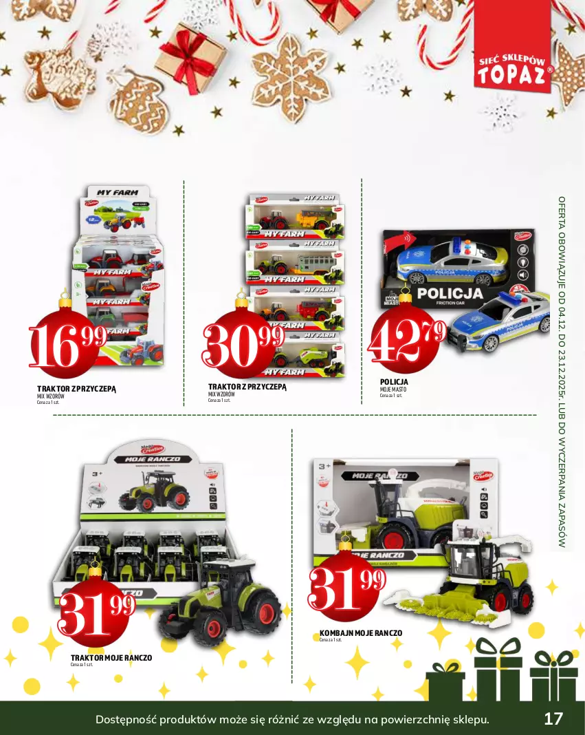 Gazetka promocyjna Topaz - Gazetka - ważna 04.12 do 31.12.2025 - strona 17 - produkty: Traktor